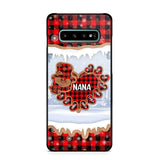 Personalized Grandma Nana Auntie Snowman Kid Name Caro Christmas 3D Printed Phonecase 22NOV-HQ02