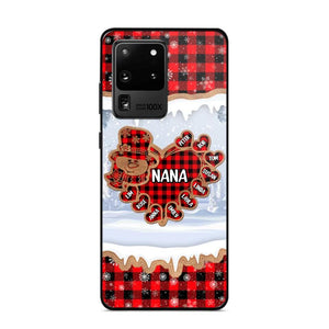 Personalized Grandma Nana Auntie Snowman Kid Name Caro Christmas 3D Printed Phonecase 22NOV-HQ02