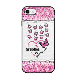 Personalized Blessed To Be Called Grandma Nana Mommy Butterfly Kid Name 3D Printed Phonecase 22NOV-HQ04