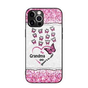 Personalized Blessed To Be Called Grandma Nana Mommy Butterfly Kid Name 3D Printed Phonecase 22NOV-HQ04