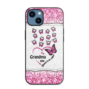 Personalized Blessed To Be Called Grandma Nana Mommy Butterfly Kid Name 3D Printed Phonecase 22NOV-HQ04