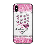 Personalized Blessed To Be Called Grandma Nana Mommy Butterfly Kid Name 3D Printed Phonecase 22NOV-HQ04