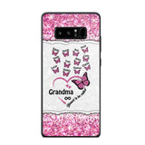 Personalized Blessed To Be Called Grandma Nana Mommy Butterfly Kid Name 3D Printed Phonecase 22NOV-HQ04