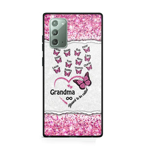 Personalized Blessed To Be Called Grandma Nana Mommy Butterfly Kid Name 3D Printed Phonecase 22NOV-HQ04