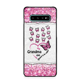 Personalized Blessed To Be Called Grandma Nana Mommy Butterfly Kid Name 3D Printed Phonecase 22NOV-HQ04