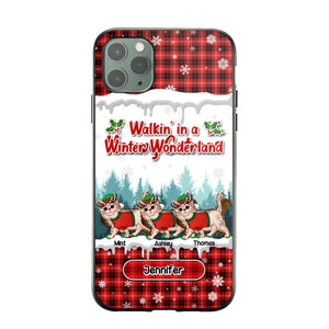 Personalized Walkin' In A Winter Wonderland Meowy Catmas Cat Lovers Caro Snow 3D Printed Phonecase 22NOV-DT04