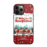 Personalized Walkin' In A Winter Wonderland Meowy Catmas Cat Lovers Caro Snow 3D Printed Phonecase 22NOV-DT04