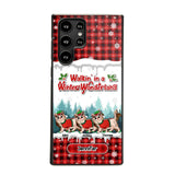 Personalized Walkin' In A Winter Wonderland Meowy Catmas Cat Lovers Caro Snow 3D Printed Phonecase 22NOV-DT04