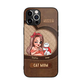 Personalized Cat Mom I Love Cat 3D Printed Phonecase 22NOV-HQ08