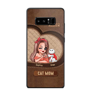 Personalized Cat Mom I Love Cat 3D Printed Phonecase 22NOV-HQ08