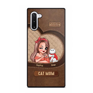 Personalized Cat Mom I Love Cat 3D Printed Phonecase 22NOV-HQ08