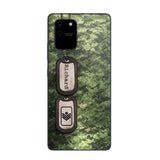 Personalized Canadian Solider/ Veteran Camo Rank 3D Printed Phonecase 22NOV-DT11