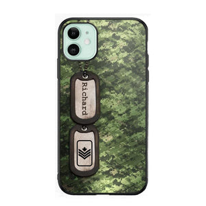 Personalized Canadian Solider/ Veteran Camo Rank 3D Printed Phonecase 22NOV-DT11