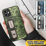 Personalized Canadian Solider/ Veteran Camo Rank 3D Printed Phonecase 22NOV-DT11