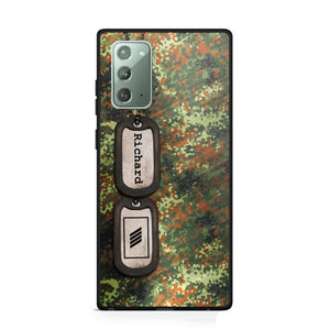 Personalized German Solider/ Veteran Camo Rank 3D Printed Phonecase 22NOV-DT11