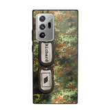 Personalized German Solider/ Veteran Camo Rank 3D Printed Phonecase 22NOV-DT11