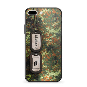 Personalized German Solider/ Veteran Camo Rank 3D Printed Phonecase 22NOV-DT11