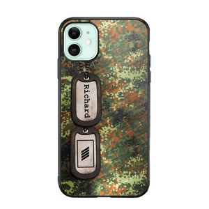 Personalized German Solider/ Veteran Camo Rank 3D Printed Phonecase 22NOV-DT11