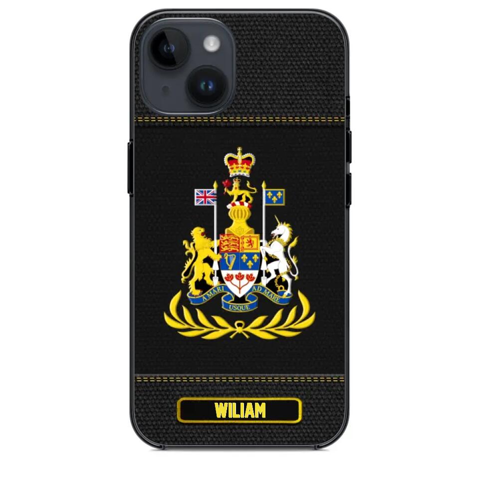 Personalized Canadian Police Rank Phonecase 22NOV-HQ12