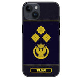 Personalized Italian Police Rank Phonecase 22NOV-HQ12