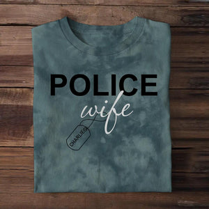 Personalized Police Wife/Girlfriend Customized Tshirt 3D Printed QTHY1611