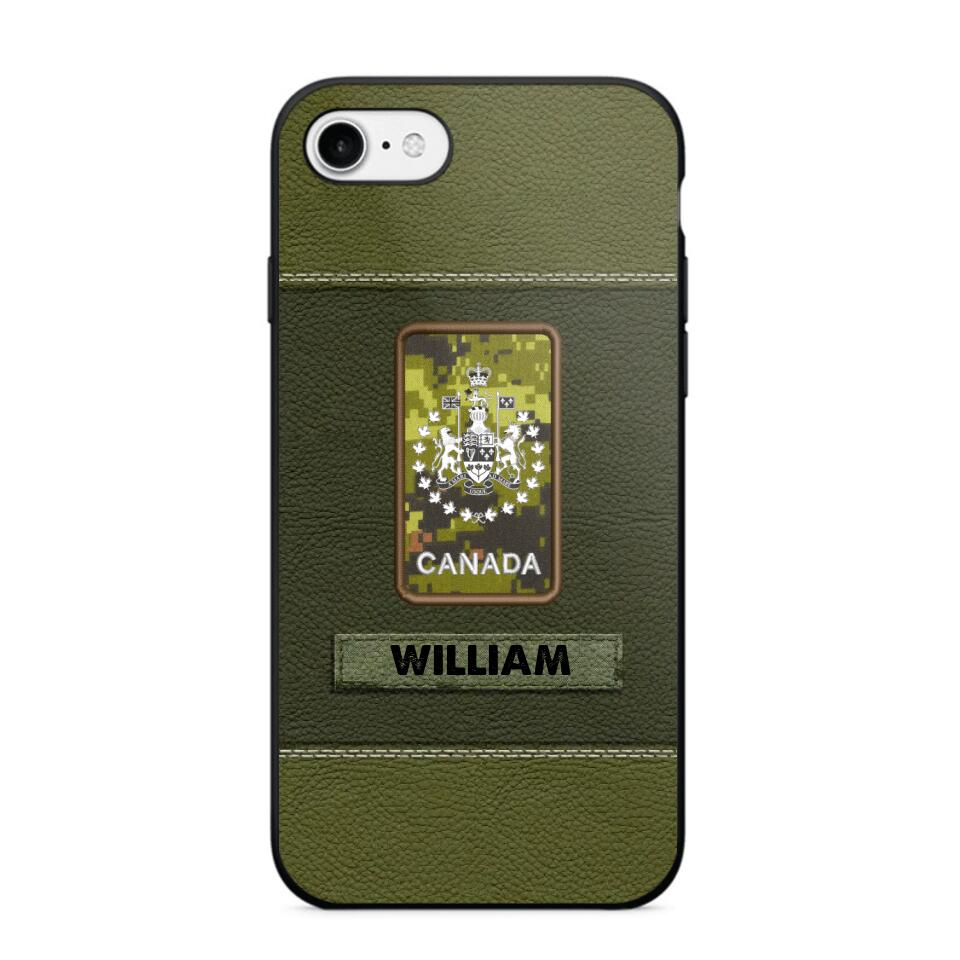 Personalized Canadian Veterans/Soldier Phone Case Printed QTHQ1811