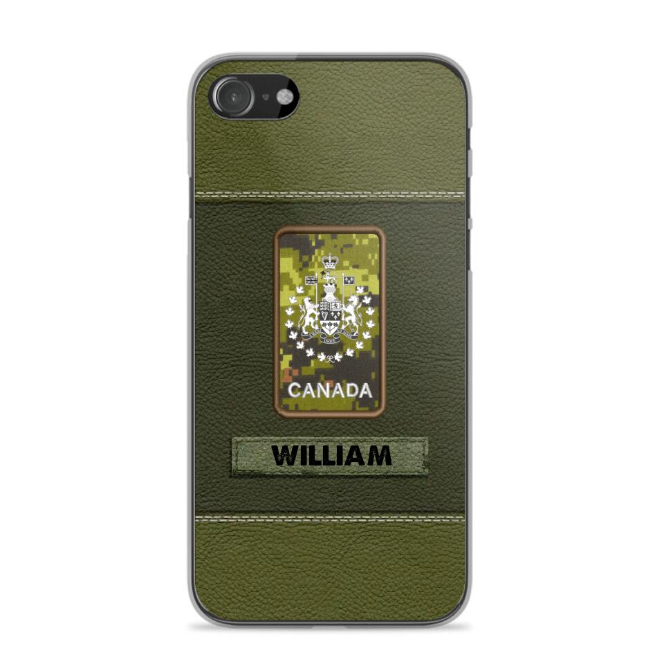 Personalized Canadian Veterans/Soldier Phone Case Printed QTHQ1811