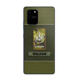 Personalized Canadian Veterans/Soldier Phone Case Printed QTHQ1811