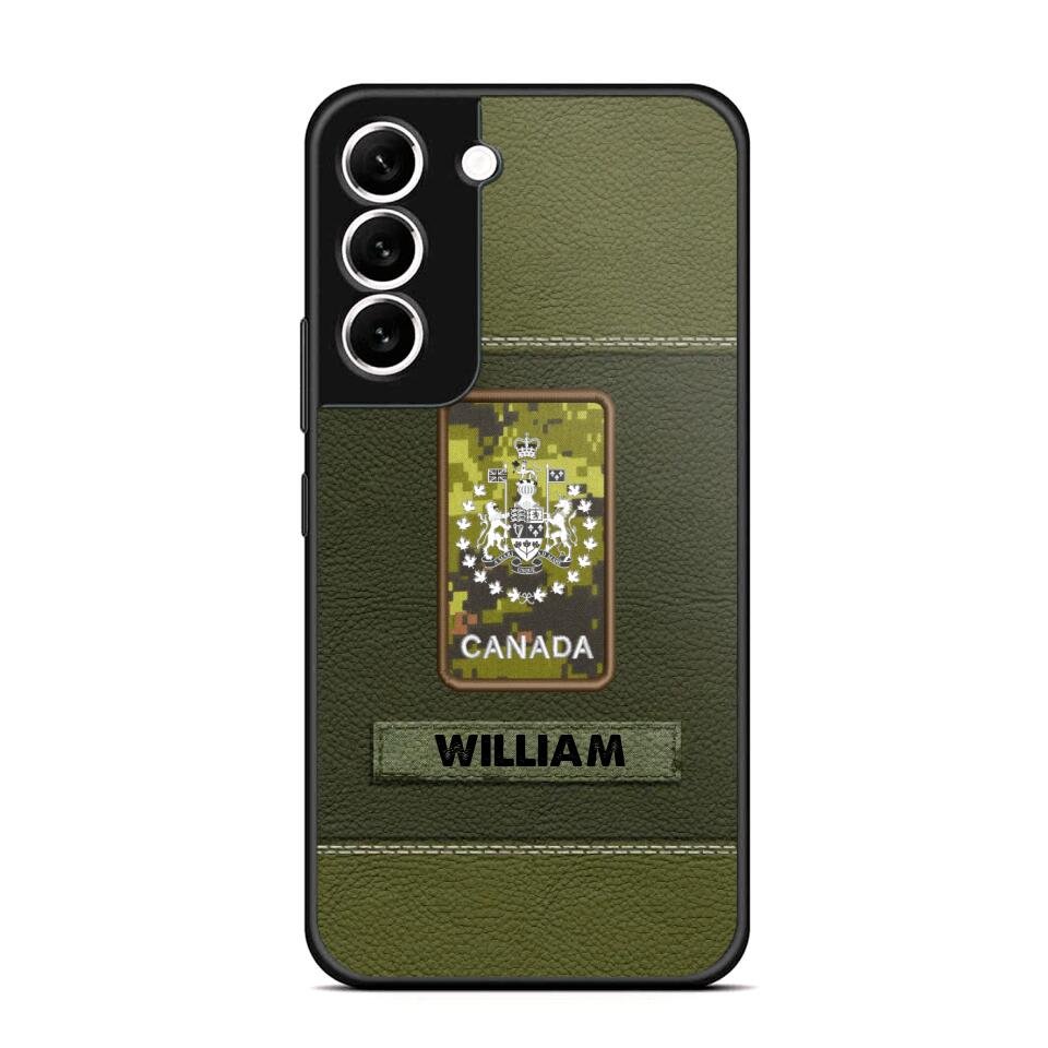 Personalized Canadian Veterans/Soldier Phone Case Printed QTHQ1811