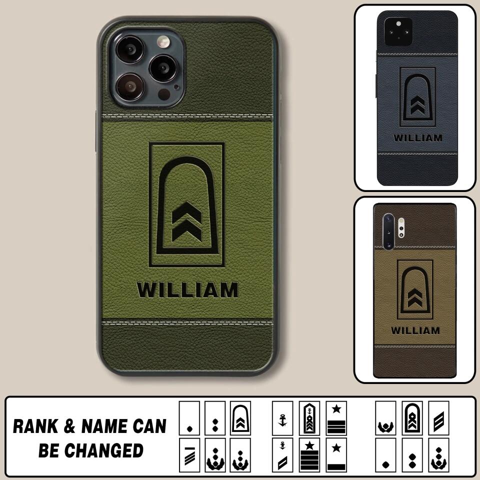 Personalized German Solider/ Veteran Camo Rank 3D Printed Phonecase QTHQ2111