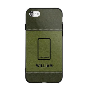 Personalized Australian Solider/ Veteran Camo Rank 3D Printed Phonecase QTHQ2111