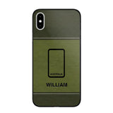 Personalized Australian Solider/ Veteran Camo Rank 3D Printed Phonecase QTHQ2111