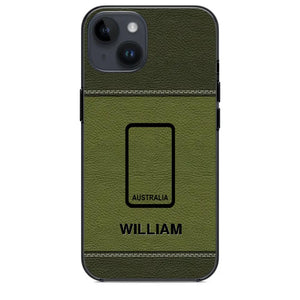 Personalized Australian Solider/ Veteran Camo Rank 3D Printed Phonecase QTHQ2111