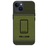 Personalized Australian Solider/ Veteran Camo Rank 3D Printed Phonecase QTHQ2111