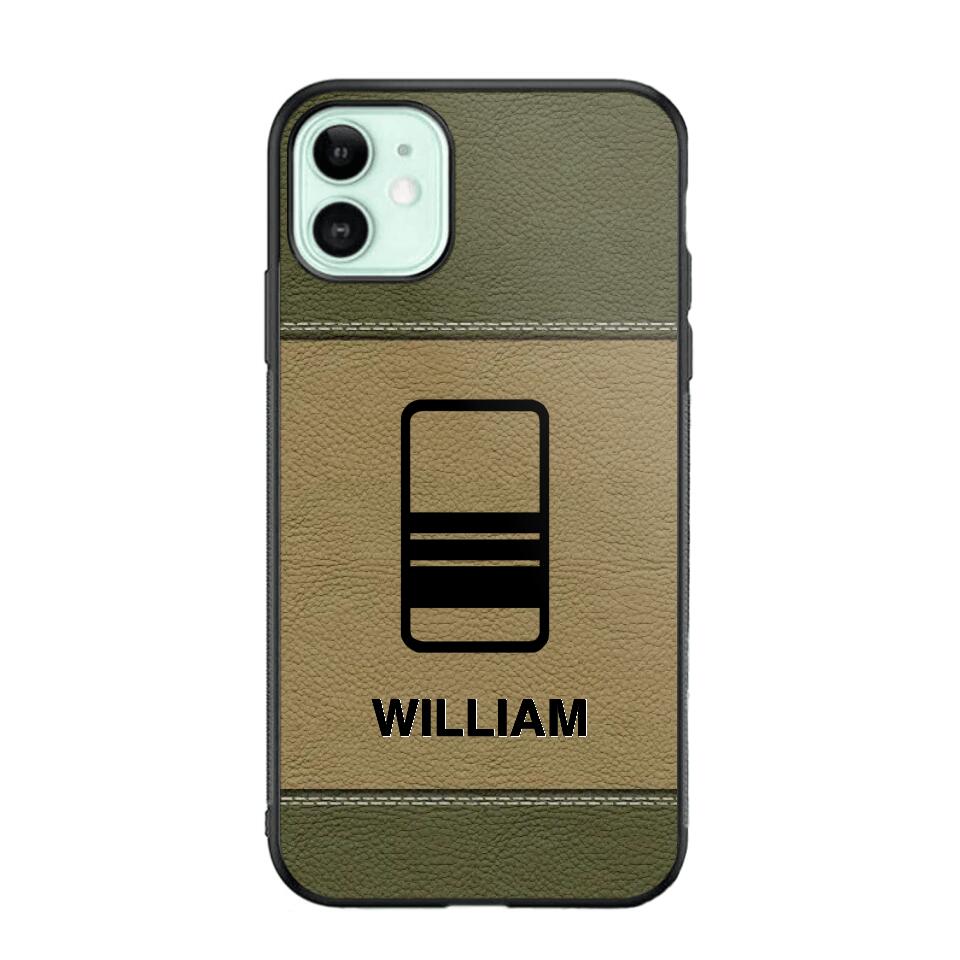 Personalized UK Solider/ Veteran Camo Rank 3D Printed Phonecase QTHQ2111