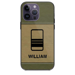 Personalized UK Solider/ Veteran Camo Rank 3D Printed Phonecase QTHQ2111