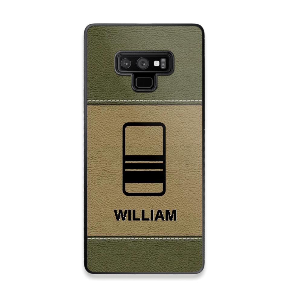 Personalized UK Solider/ Veteran Camo Rank 3D Printed Phonecase QTHQ2111