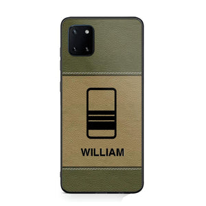 Personalized UK Solider/ Veteran Camo Rank 3D Printed Phonecase QTHQ2111