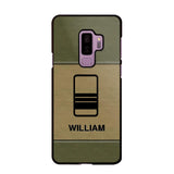 Personalized UK Solider/ Veteran Camo Rank 3D Printed Phonecase QTHQ2111