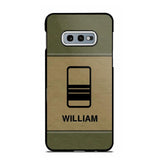 Personalized UK Solider/ Veteran Camo Rank 3D Printed Phonecase QTHQ2111