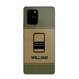 Personalized UK Solider/ Veteran Camo Rank 3D Printed Phonecase QTHQ2111