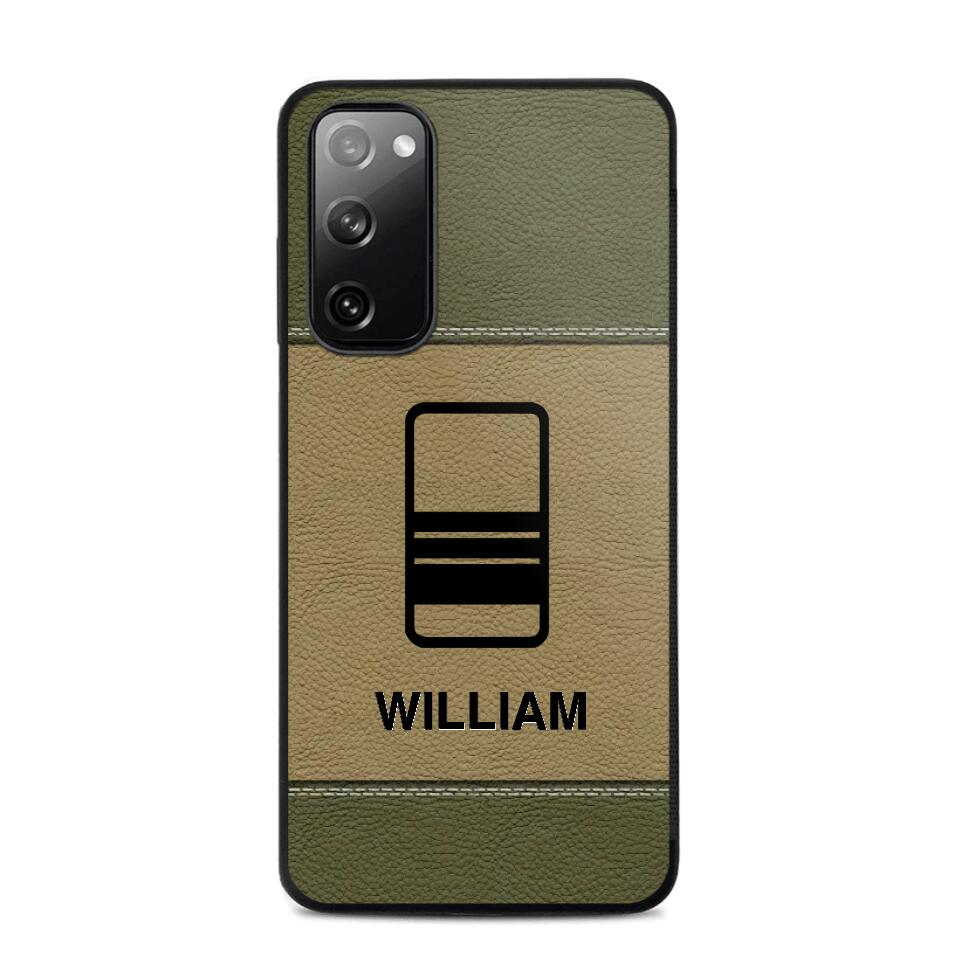 Personalized UK Solider/ Veteran Camo Rank 3D Printed Phonecase QTHQ2111