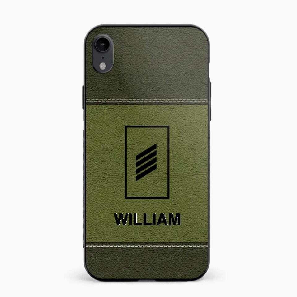 Personalized German Solider/ Veteran Camo Rank 3D Printed Phonecase QTHQ2111