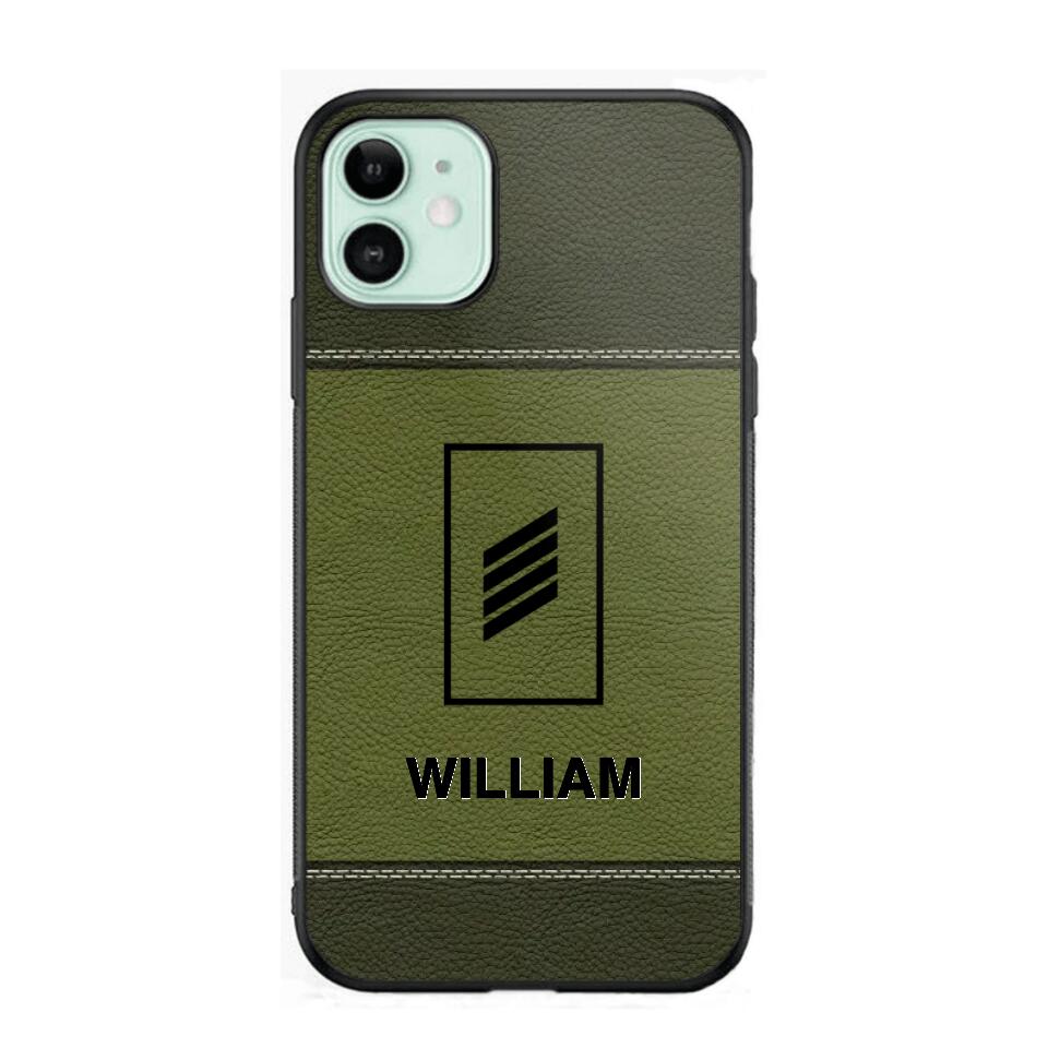 Personalized German Solider/ Veteran Camo Rank 3D Printed Phonecase QTHQ2111