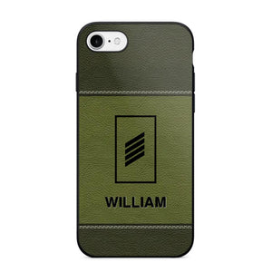 Personalized German Solider/ Veteran Camo Rank 3D Printed Phonecase QTHQ2111