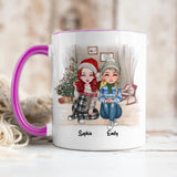 Personalized To My Bestie Tennessee Whiskey Strawberry Wine Glass Of Brandy Besties Gifts Printed Mug 22NOV-DT22