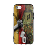 Personalized German Solider/ Veteran Camo Rank 3D Printed Phonecase 22NOV-DY25