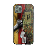 Personalized German Solider/ Veteran Camo Rank 3D Printed Phonecase 22NOV-DY25