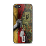 Personalized German Solider/ Veteran Camo Rank 3D Printed Phonecase 22NOV-DY25