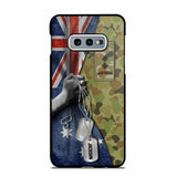 Personalized Australian Solider/ Veteran Camo Rank 3D Printed Phonecase 22NOV-DY25